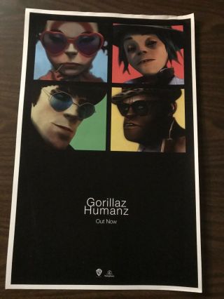 Gorillaz Humanz Promo Poster 11x17