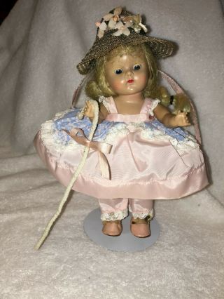 Vtg 1950s Vogue 8 " Ginny Doll Tagged Outfit Little Bo Peep,  Orig Owner,  No Doll
