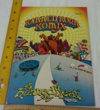 Kanned Korn Komix Canned Heat 1960s Concert Comic Book Premium Vf Vintage B