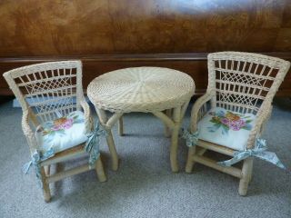 American Girl Doll Samantha Table Chairs And Lemonade Set Retired