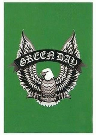 Green Day Eagle Textile Poster Flag - 110 X 75 Cms Rare - No Longer Made