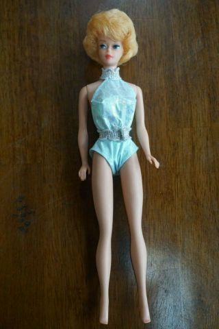 Stunning White Ginger Bubble Cut Barbie Midge 1958 Vintage Doll