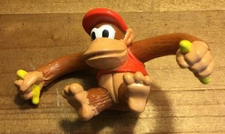 Diddy Kong Figure Vintage 2002 Nintendo Burger King Toy Authentic Rare