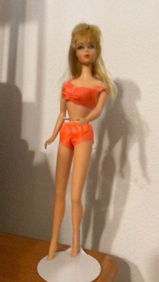 Vintage Mod 1967 Blonde Twist N Turn Tnt Barbie 1160 Mattel Japan