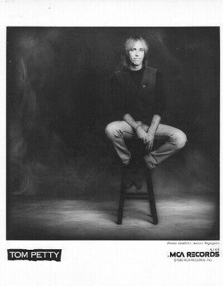 Tom Petty 1989 Music Press Promo Photo 8x10