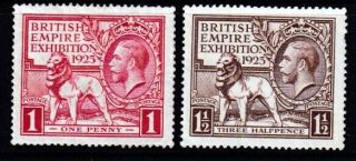 Sg432 - 433 1925 Wembley Set M/mint (433)