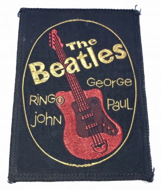 The Beatles John Paul George Ringo Vintage Sew On Patch From The 1960’s - 1970’s