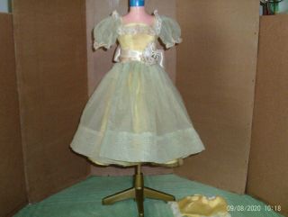 Vintage Organdy Dress,  Slip & Panties For Madame Alexander Cissy Doll - No Tag