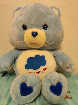 2002 Jumbo Plush Grumpy Care Bear - 26/28 "