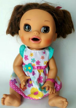 Baby Alive Real Surprises Hispanic Brunette Doll Bilinquial English Spanish 2012