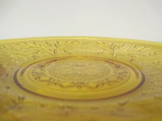 Vintage Tiara by Indiana Glass Set of 2 Saucer Plates Sandwich Amber 5 3/4 