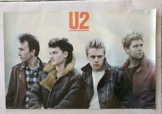 Vintage 1983 U2 Poster By Funky Enterprises Photo By Anton Corbijn