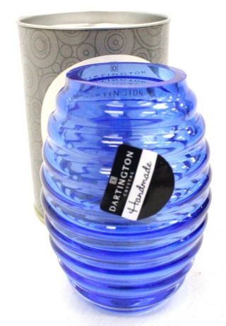 Boxed Dartington Mini Gems Beehive Vase Hand Made Glass - W82