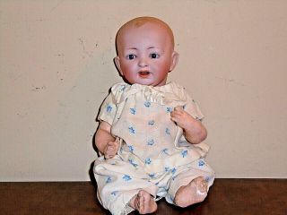 Antique Jdk 7 Kestner Bisque Head Compo Body Baby Doll Germany Se Om 2 Teeth