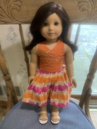 Vintage 2006 Retired American Girl Doll Jess Girl Doll Of The Year 18” Tall
