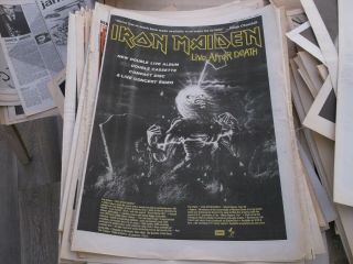 Iron Maiden Live After Death Album Release Poster 1985 Framing