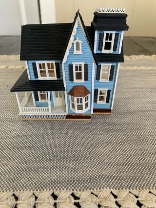 1/144th Scale Millie August Holly Hobbie Blue Victorian Dollhouse