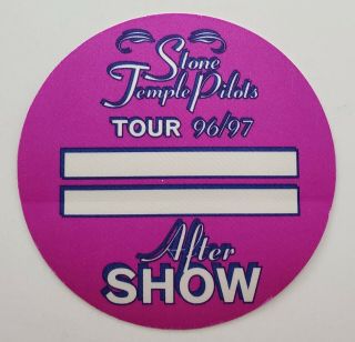 Stone Temple Pilots Tour Satin Backstage Pass Otto Gig Vip Concert Sticker