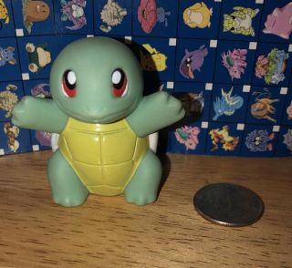 Vintage 1999 Nintendo Pokemon Burger King Squirtel Rubber Figure Toy Figure 2 "