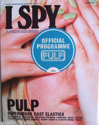 Pulp Tour Programme 1996 I - Spy Chelmsford Gary Numan 58pg Supergrass Elast