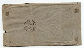 1899 - 1902 Boer War envelope Field Post Office British Army S.  Africa (FPO No 10) 2