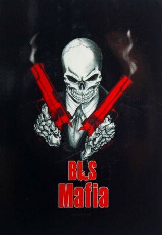 Bls Mafia Textile Poster Flag - 110 X 75 Cms Rare - No Longer Made