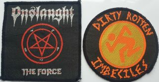 Onslaught D.  R.  I.  Vintage Woven Patches Thrash Metal Crossover Hardcore