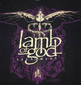 Lamb Of God Sacrament T - Shirt Small For Men 26x17 Inches