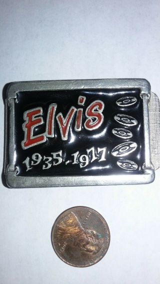 Elvis Presley - 1935 - 1977 Elvis Pewter And Enamel Money Clip.