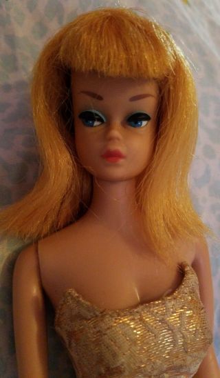 Vintage FASHION QUEEN BARBIE DOLL WITH WIG Midge 2 body & great face 2