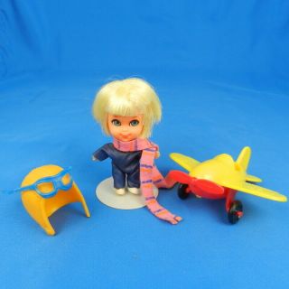 Vintage Liddle Kiddles Windy Fliddle Doll Set Nearly Complete Mattel 1960s Cute
