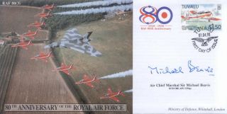 Cc43d Red Arrows Avro Vulcan Raf Fdc Signed Acm Beavis