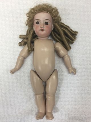 Antique 11” Armand Marseille Doll Bisque Head Composition Body German 390 A5 Wig