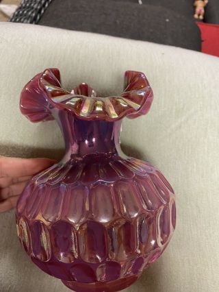Maroon Fenton Vase 2