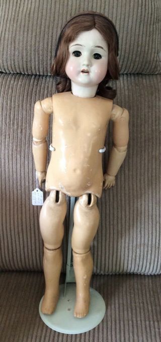 26” Bester Doll Company Bloomfield 1919 - 21 Composition Head,  Ball Jointed Body