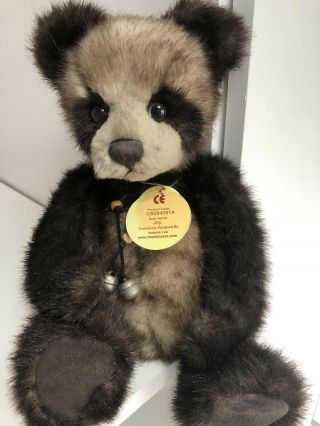 Retired Charlie Bears " Joy The Panda " Cb 094081a 11 " Tall Isabelle Lee