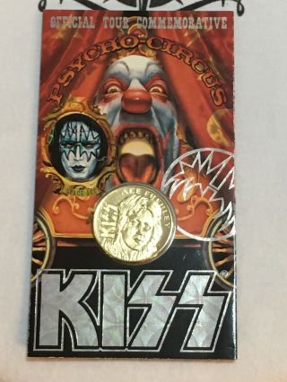 Kiss Psycho Circus Ace Frehley Gold Coin Space Ace Pick