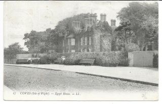 Gb Postcard Isle Of Wight Egypt House Ll17 1906 To Pay Mark