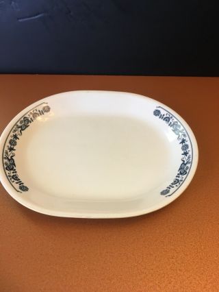 Corning Corelle Old Town Blue Onion 12 " Oval Serving Plate Meat Platter