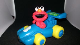 1997 Tyco Sesame Street Elmo Magnetic Race Car Toy Vehicle Racecar