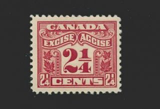 Canada Revenues Ez,  Fx37,  Excise Tax,  2¼ ¢ Two Leaf,  Vf,  Lh.