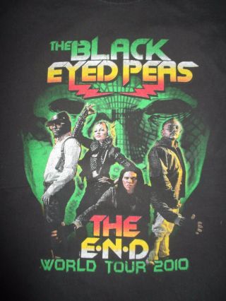 2010 The Black Eyed Peas " The E.  N.  D.  " Concert Tour (xl) T - Shirt Fergie