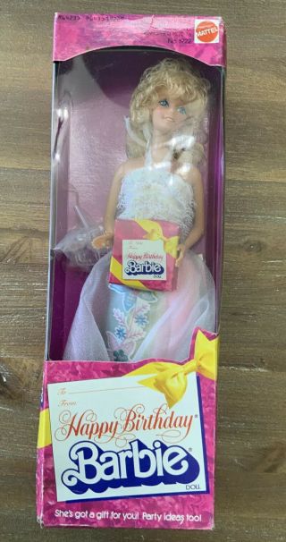 Nrfb Mattel 1980 Vintage Happy Birthday Barbie Doll No.  1922 Pretty