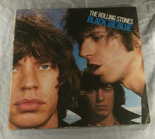 1976 The Rolling Stones Black And Blue 33 1/3 Rpm Record Album