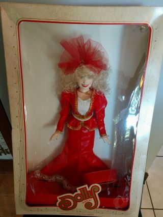 Dolly Parton In Concert 18 " Vinyl Doll In Red Dress Doll Goldberger In Orig Box