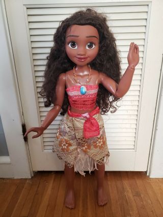 Disney Princess 32” My Size Moana Doll Posable Life Size Jakks Pacific