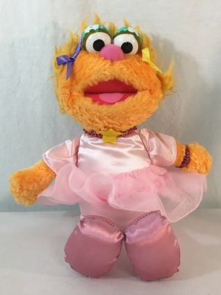 Sesame Street Zoe Ballerina Tutu Full Body Plush 12 " Toy Gund 2012