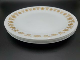 Vintage Correlle Butterfly Gold 8.  5 " Plates Set Of Four (4)