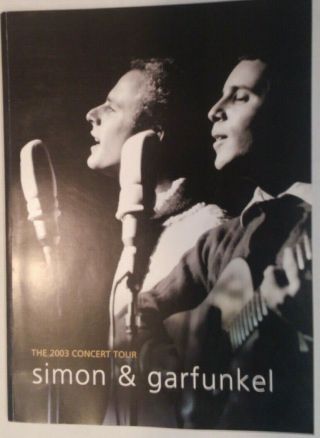 Simon And Garfunkel 2003 Concert " Old Friends” Program Paul Simon Art