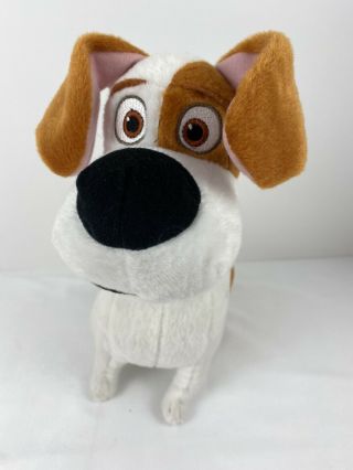 The Secret Life Of Pets Max Dog Plush Toy Factory Puppy 11 " Tall White & Brown